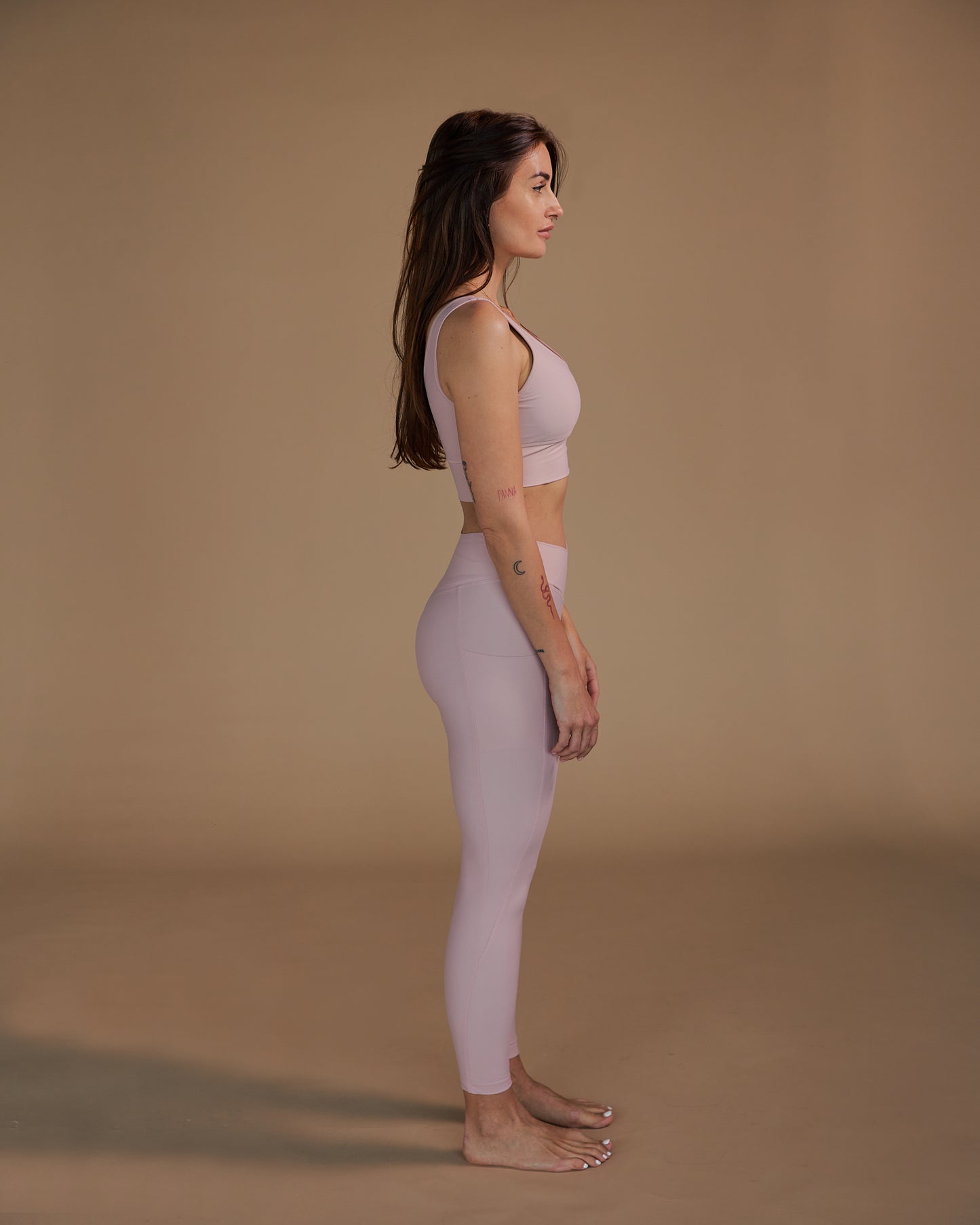 Yoga set V Shape pink