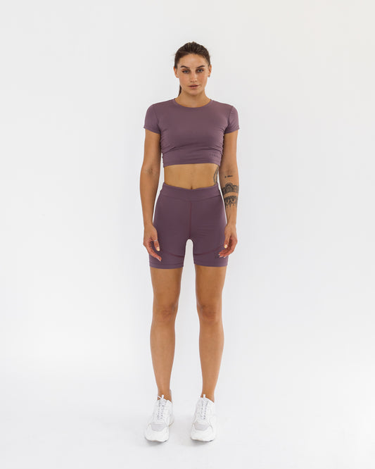 Yoga set short purple